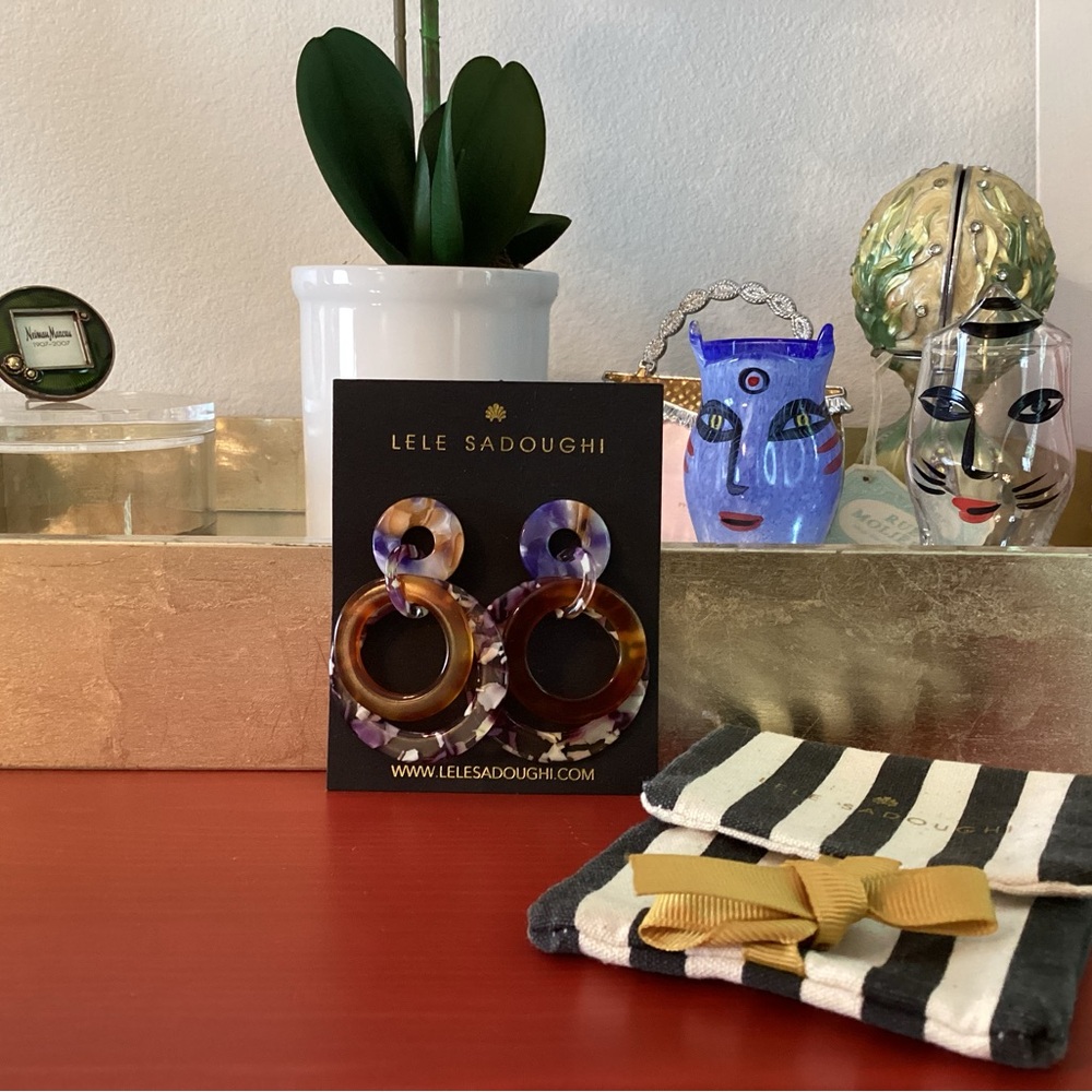 Elle Sadoughi Original Collection Earrings.